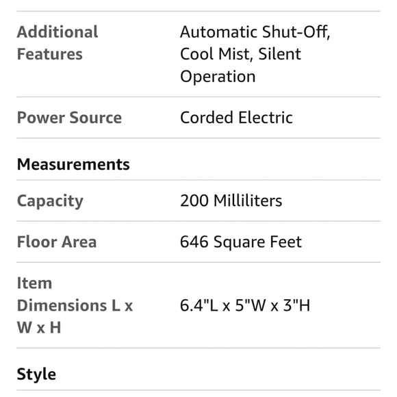 Aroma Diffuser For Essential Oils Cool Mist Flame - Picture 3 of 3